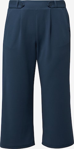 QS Wide Leg Hose in Blau: Vorderseite