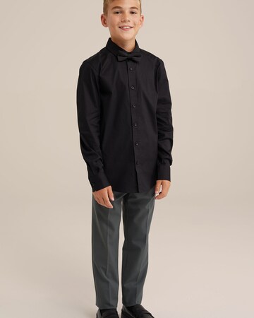 WE Fashion Regular fit Button up shirt in Black