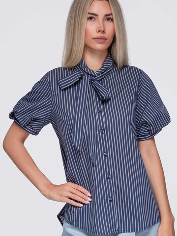 Ombre - Blusa en azul: frente