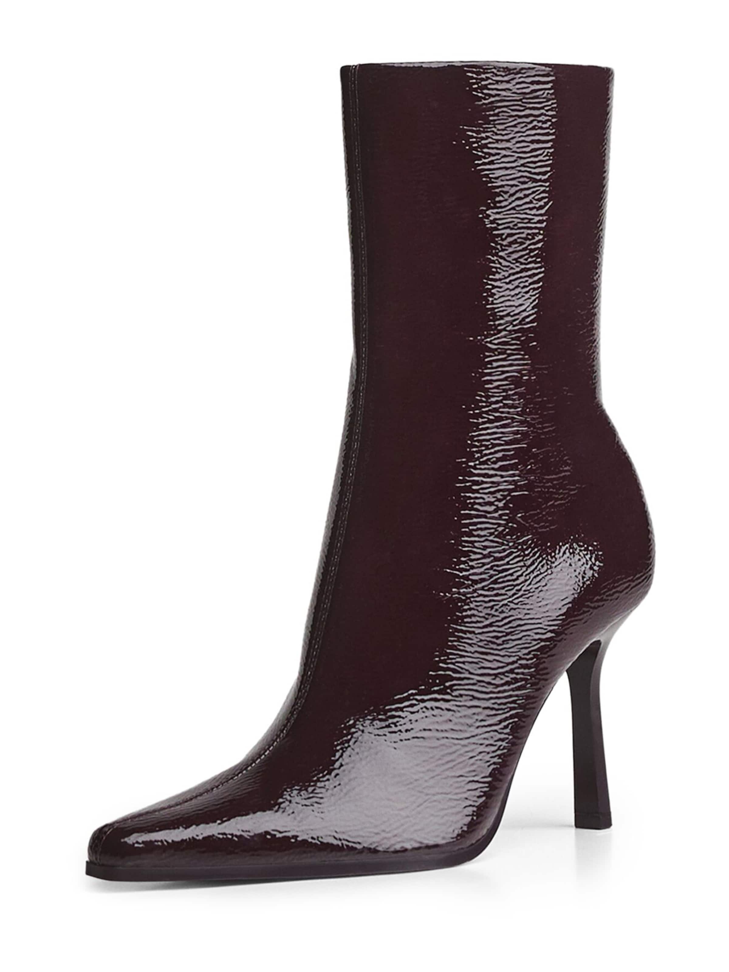 BershkaČizmice - crvena boja: prednji dio