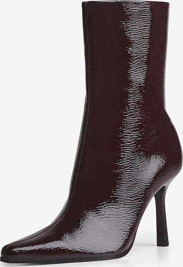 Bershka Stiefelette in burgunder, Produktansicht