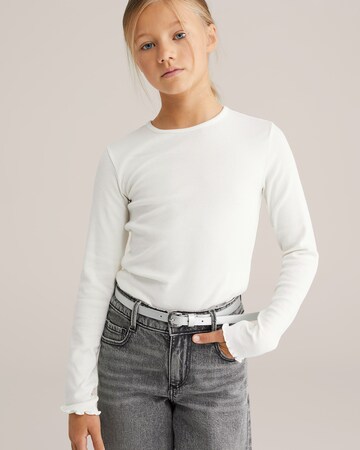 WE Fashion Majica | bela barva: sprednja stran