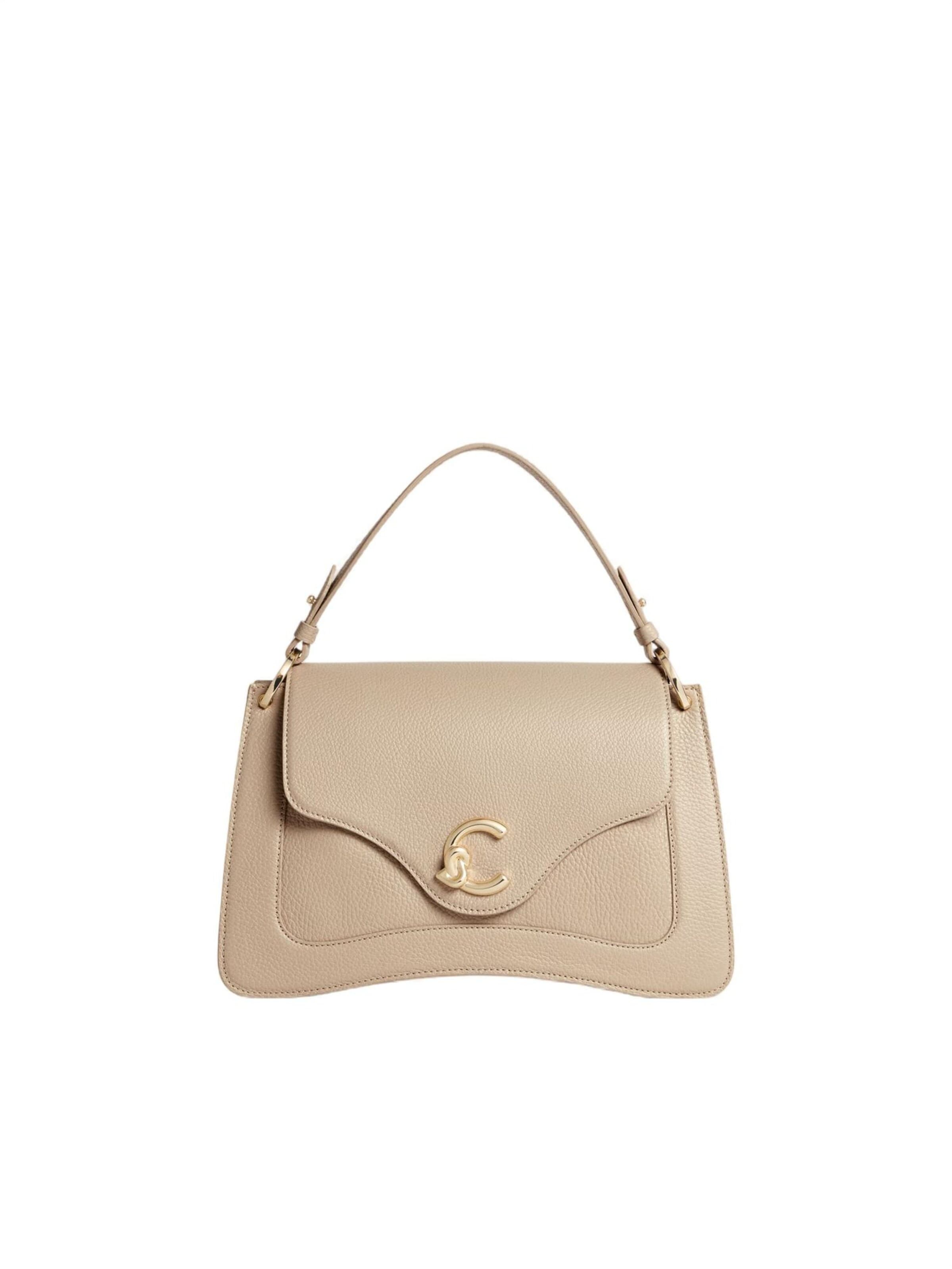 Coccinelle Handbag 'COCCINELLE C-Me S26 1' in Beige: front
