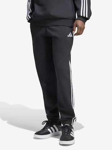 ADIDAS SPORTSWEARTapered Sportske hlače - crna boja: prednji dio