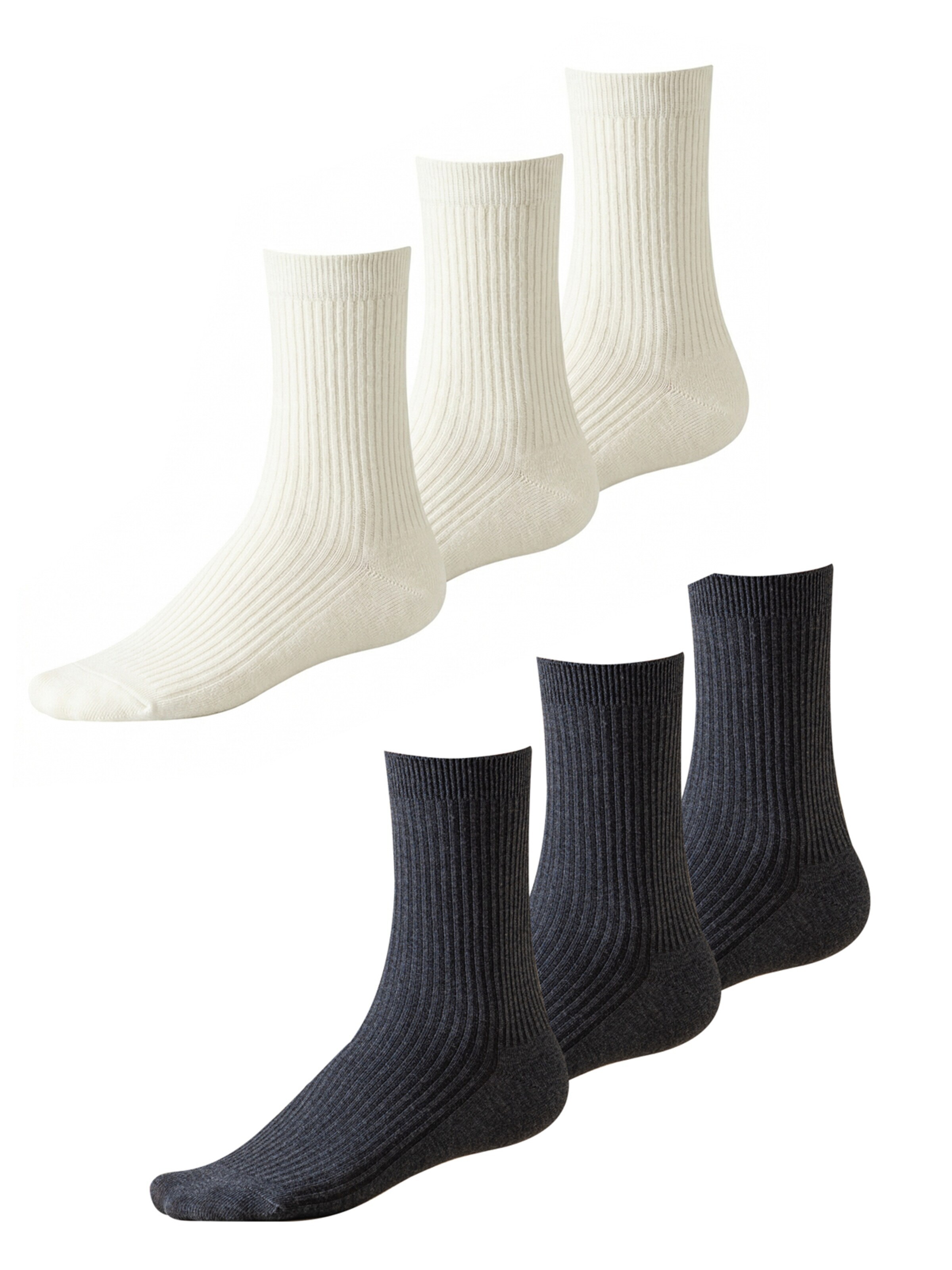 Millo Socks 'Cosy Steps Mix' in White: front