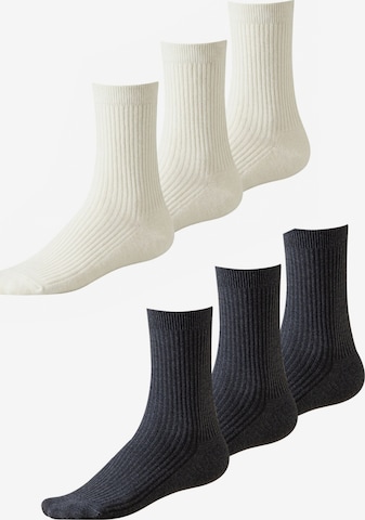 Millo Socks 'Cosy Steps Mix' in White: front