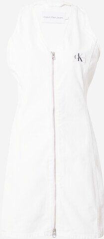 Calvin Klein Jeans Dress in White: front