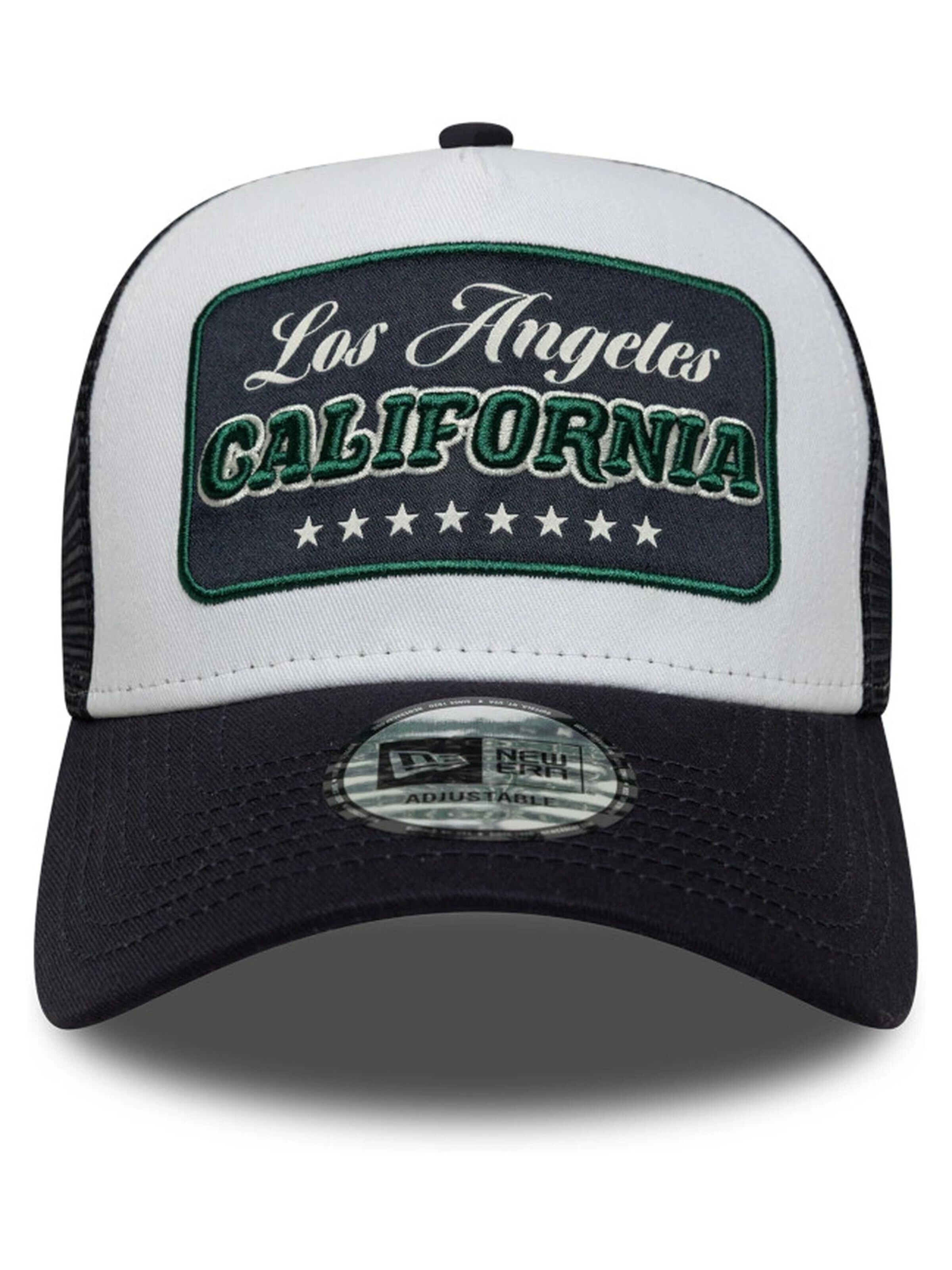 Cappello da baseball 'Gorra new era negra california location patch trucker newera 3' di NEW ERA in blu: frontale