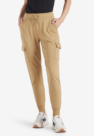 Effilé Pantalon 'Staci' khujo en beige : devant