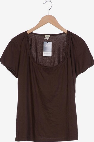 hessnatur Top & Shirt in XXL in Brown: front