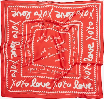 COMMA Huivi värissä punainen: etupuoli