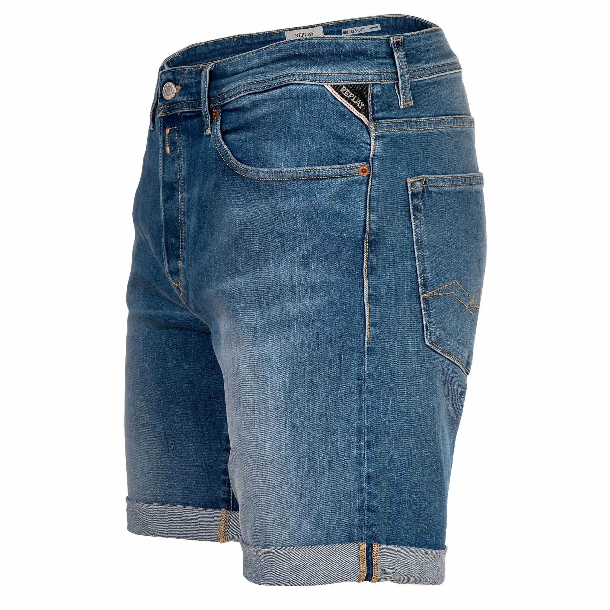 REPLAY Regular Shorts in Blau