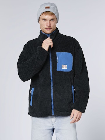 CHIEMSEE Fleecejacke in Schwarz: Vorderseite