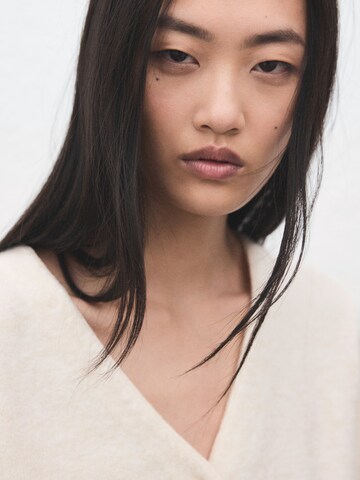 MANGO Pletena jopa 'SIMONE' | bež barva