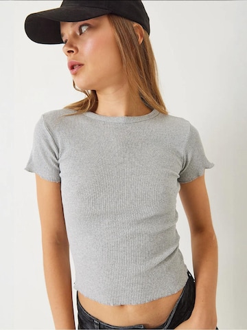 T-shirt Bianco Lucci en gris