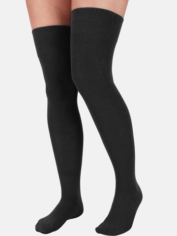 Chaussettes montantes normani en noir