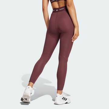 ADIDAS PERFORMANCE Skinny Sporthose in Rot