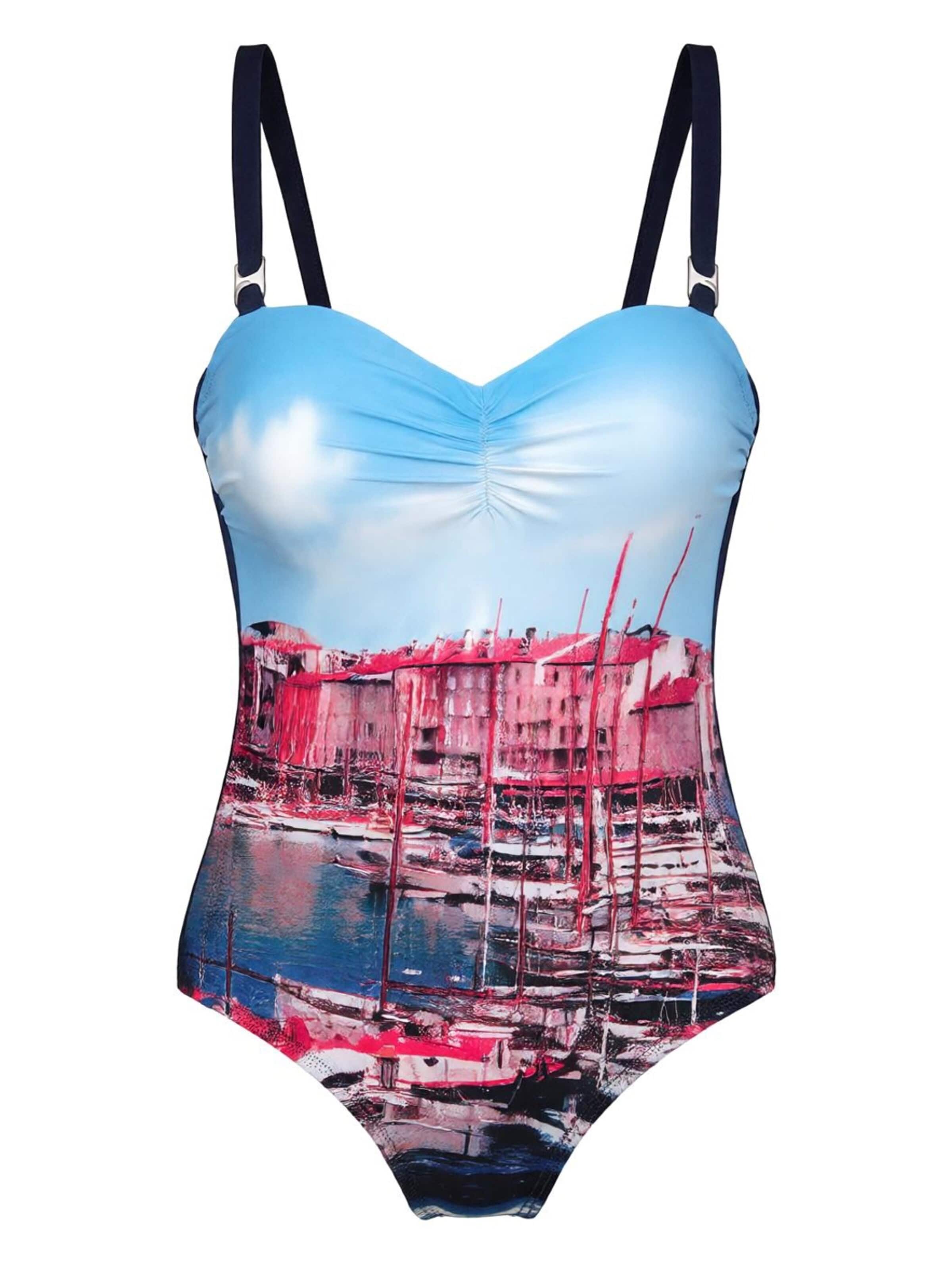 Marko Push-up Swimsuit 'Valentina M-439 (2)' in Blue: front