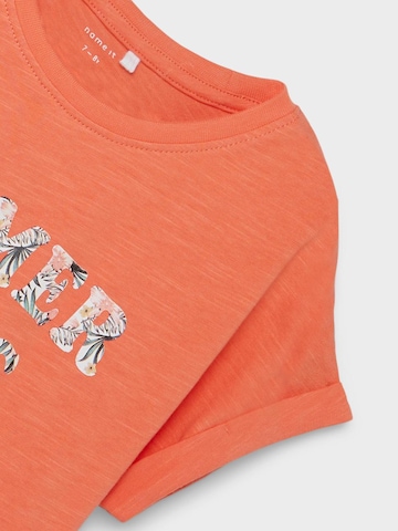 NAME IT T-Shirt 'Famma' in Orange