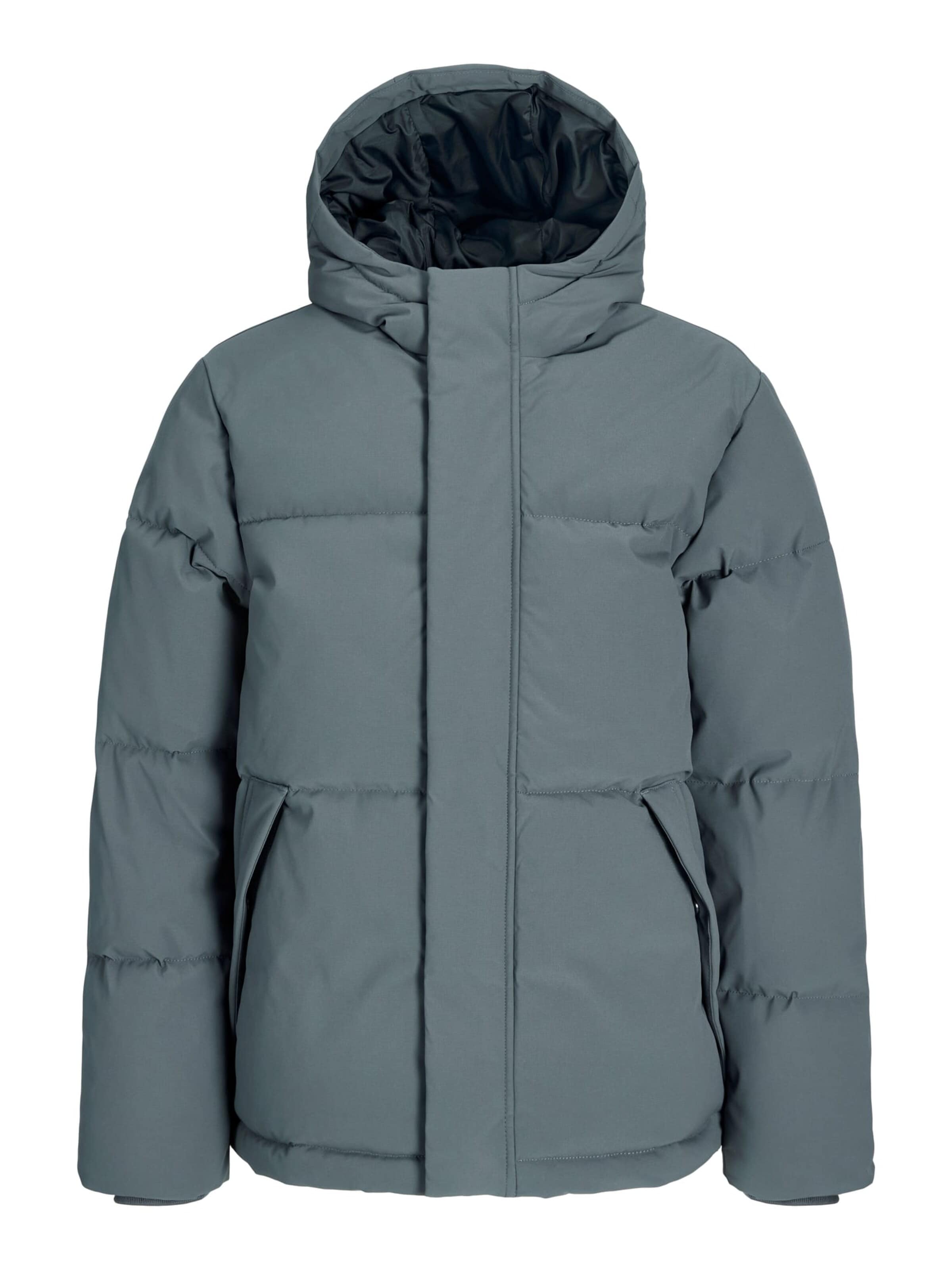Jack & Jones Junior Winterjas 'Soho' in Grijs: voorkant