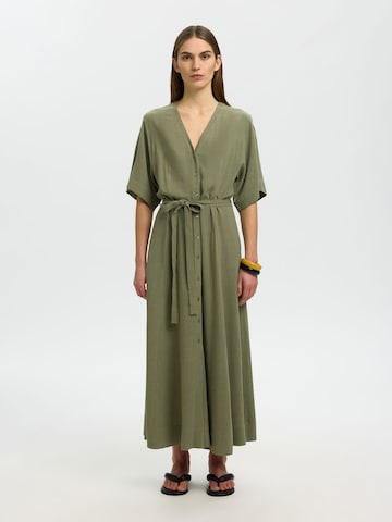 SELECTED - Vestido en verde: frente
