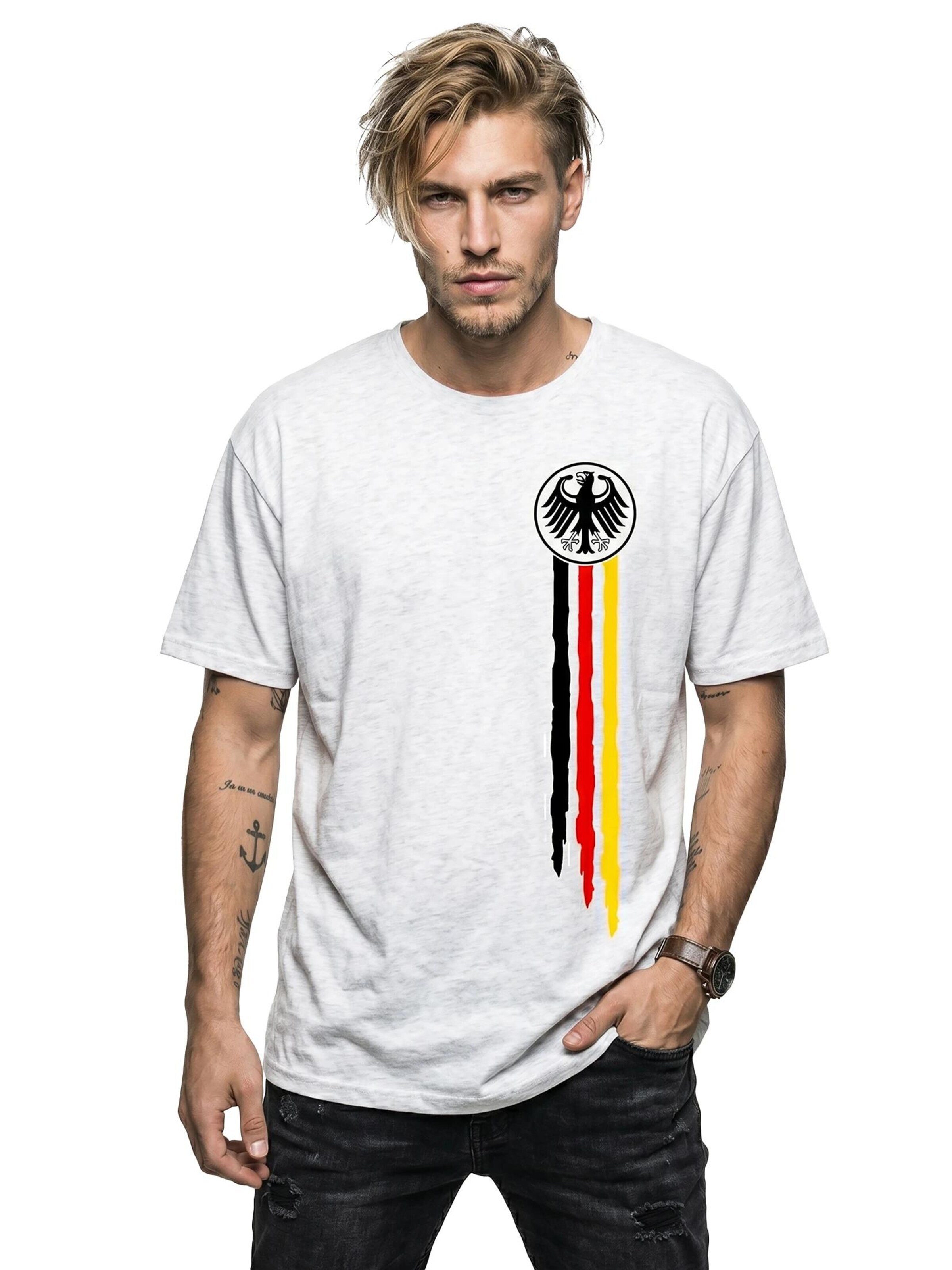 MAKAYA Shirt 'Bundesadler' in White