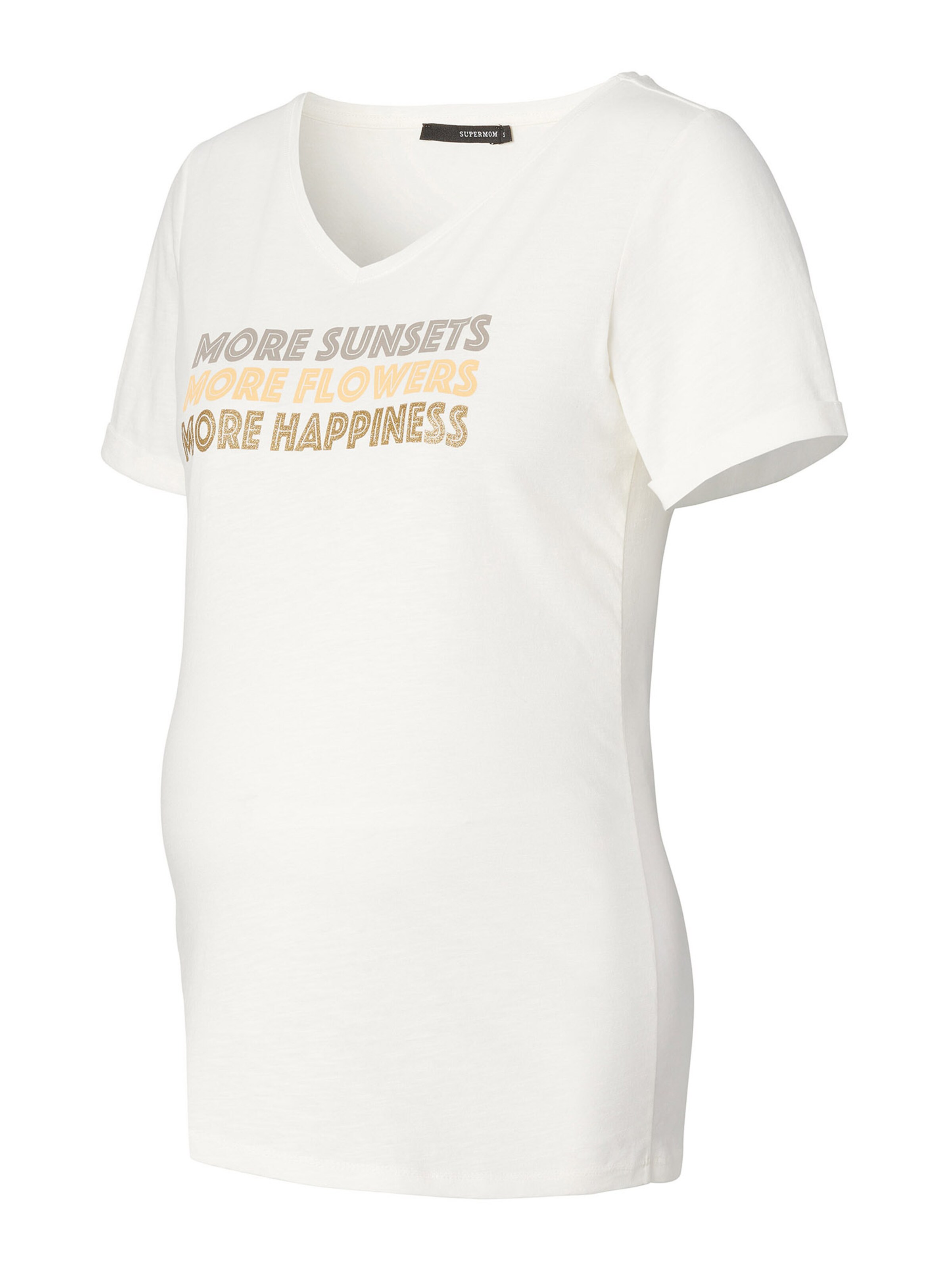 Frauen Shirts & Tops Supermom T-Shirt 'More' in Weiß - JK25180