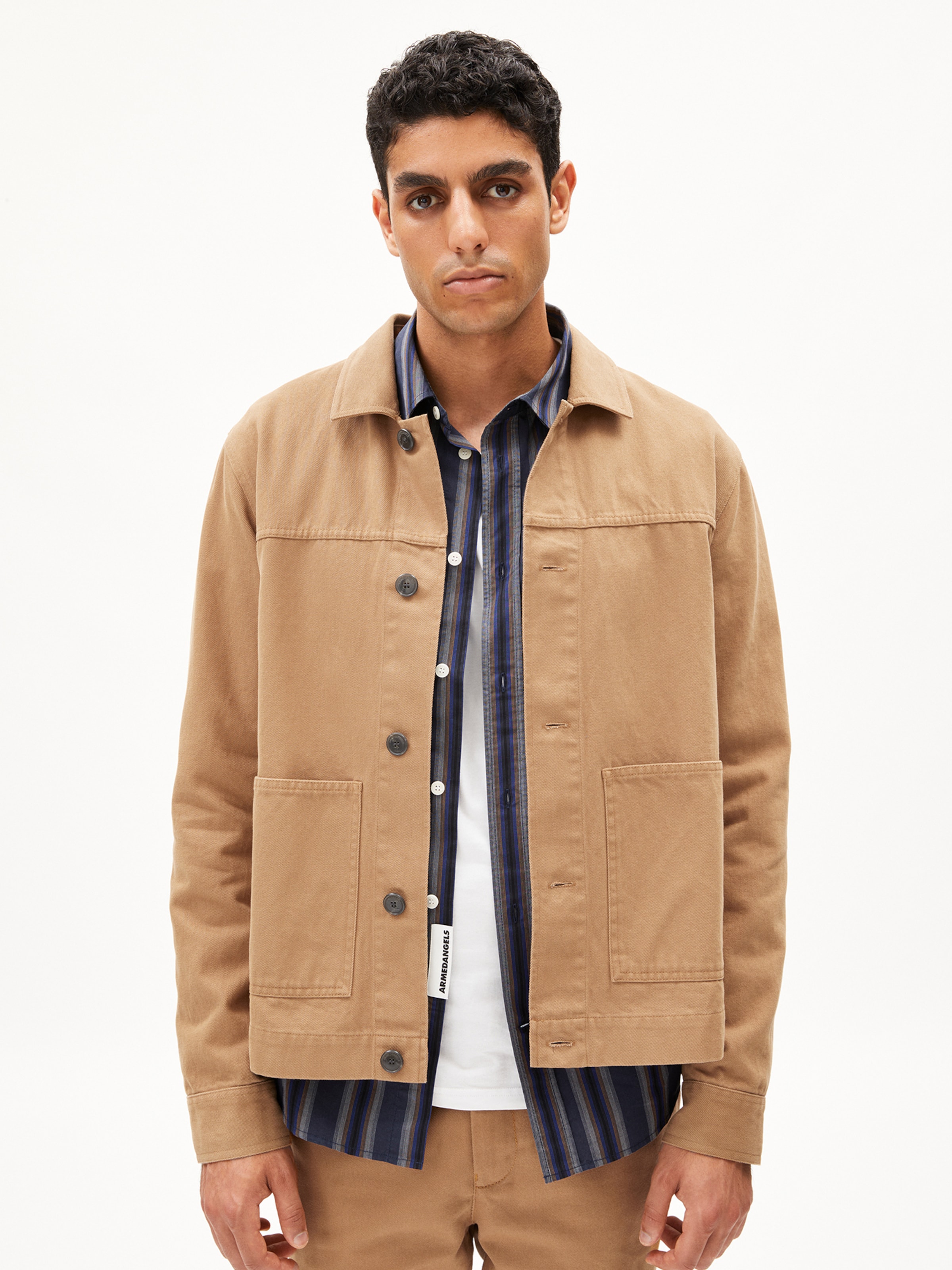 ARMEDANGELS Trenchcoat in Grün: Vorderseite