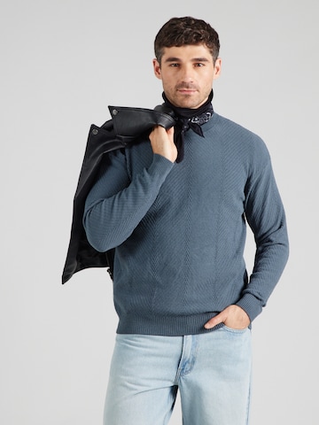 QS Pullover in Blau: Vorderseite