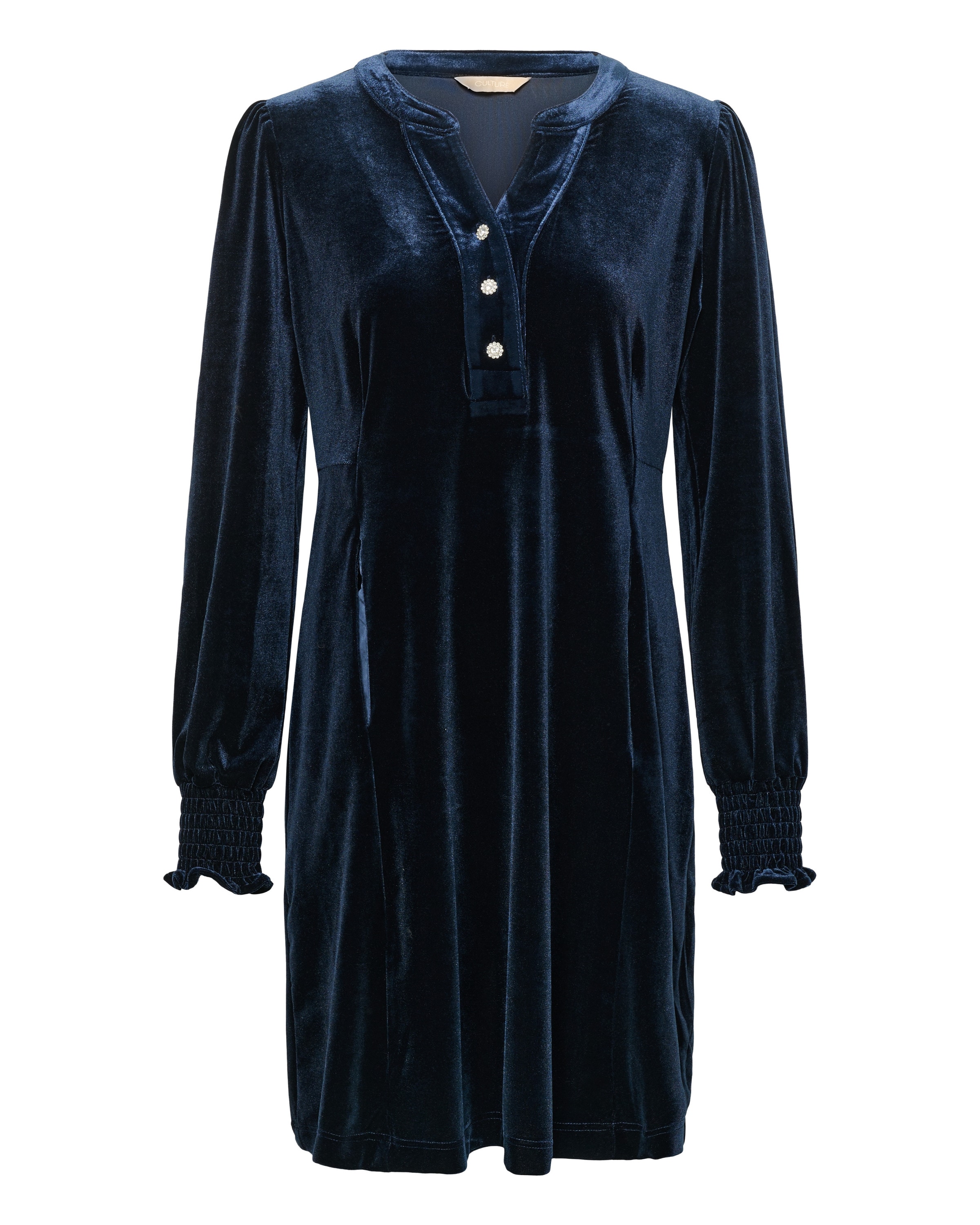 CULTURE - Vestido 'HANANNA' em azul: frente
