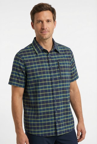 ICEPEAK Regular fit Athletic Button Up Shirt in Blue: front