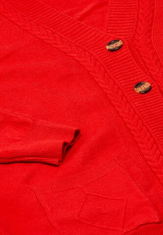 ALARY Knit Cardigan in Red