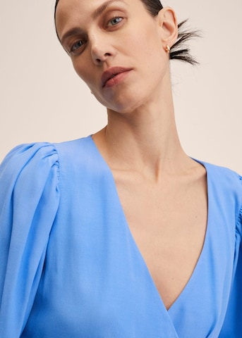 MANGO Blouse 'Carol' in Blauw