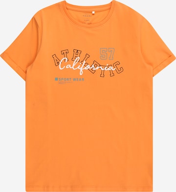 NAME IT Koszulka 'VUX' w kolorze pomarańczowy: przód