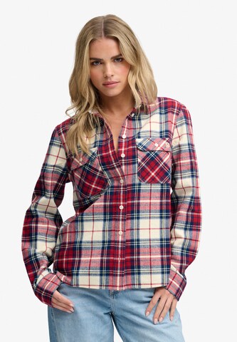Chemisier Superdry & Co en rouge : devant