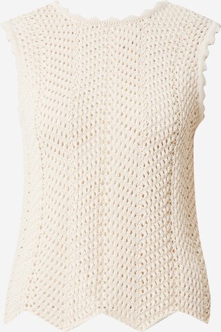 Tops en tricot 'Cary' modström en beige : devant