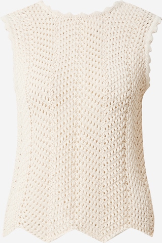 Tops en tricot 'Cary' modström en beige : devant