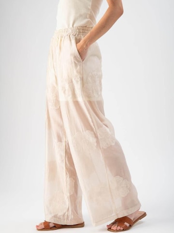 MND Loosefit Bukser 'Sheer' i beige