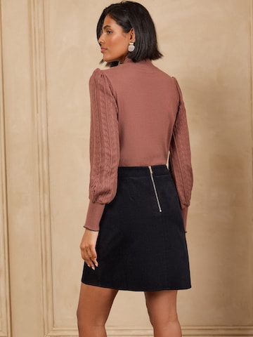 Jupe love & roses en noir