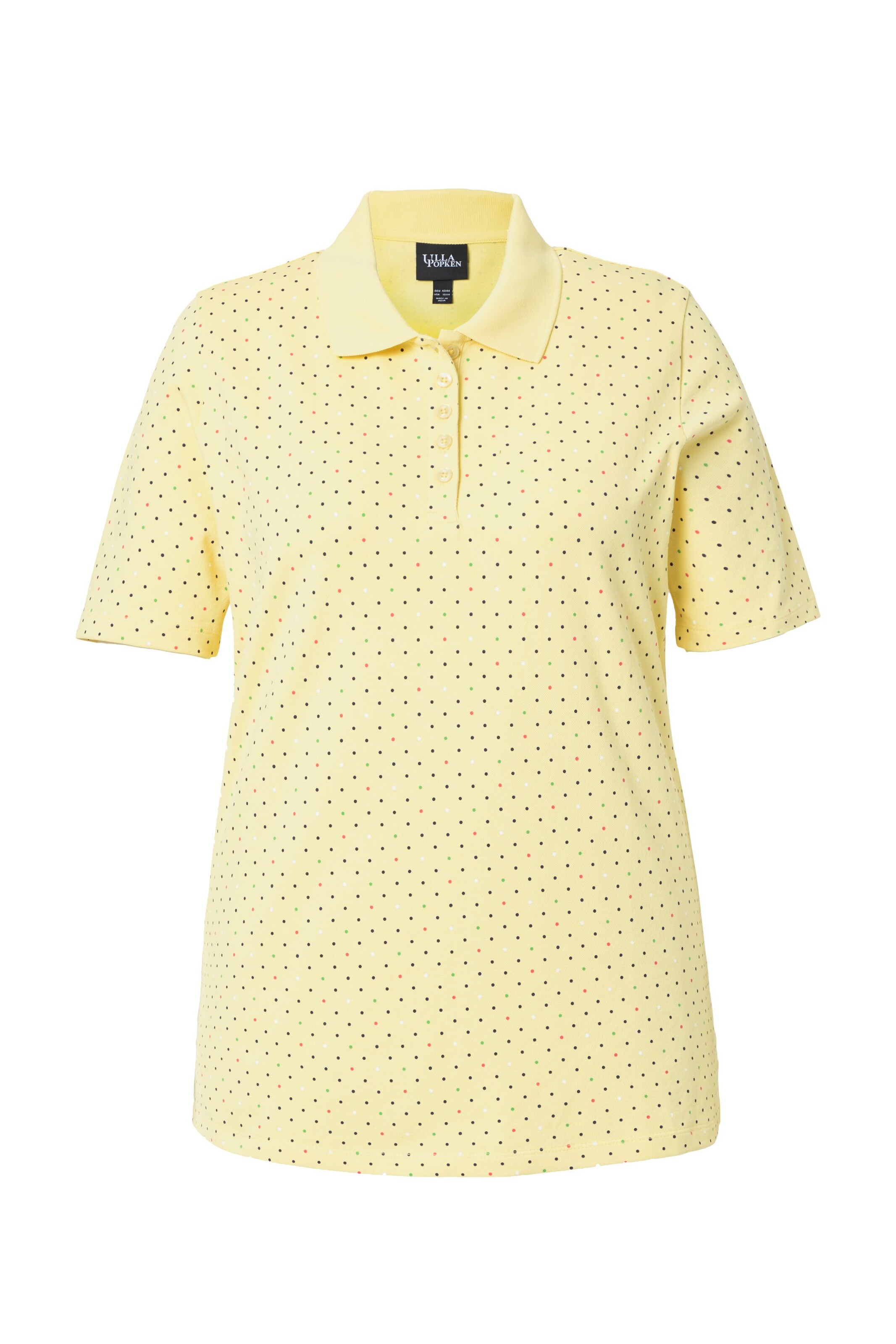 Ulla Popken Poloshirt in Gelb: Vorderseite