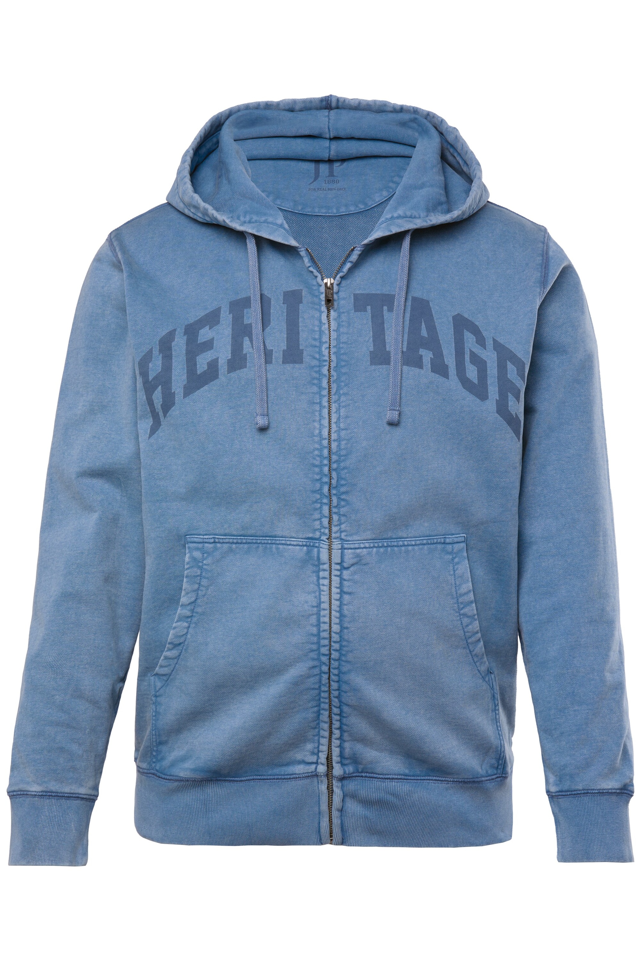 JP1880 Sweatjacke in Blau: Vorderseite