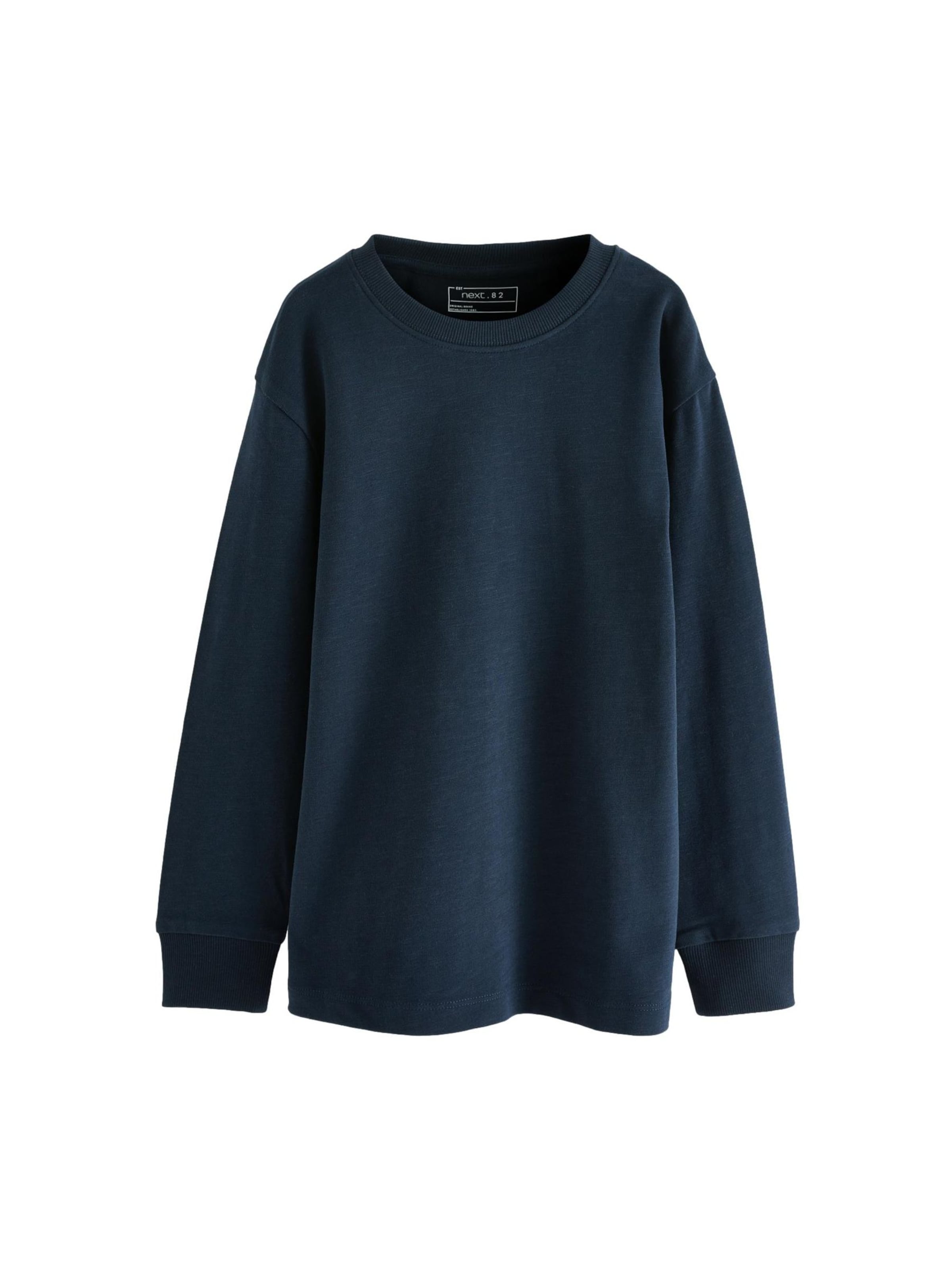 Next T-shirt i blå: framsida