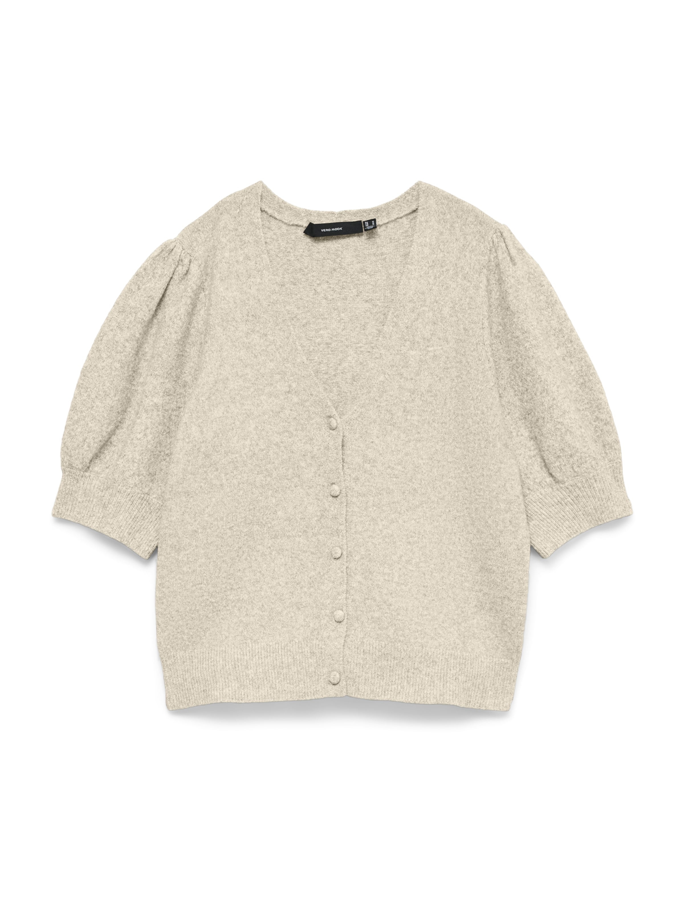 VERO MODA Knit Cardigan 'VMDOFFY' in Beige: front
