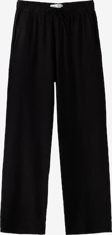 Loosefit Pantalon Bershka en noir : devant