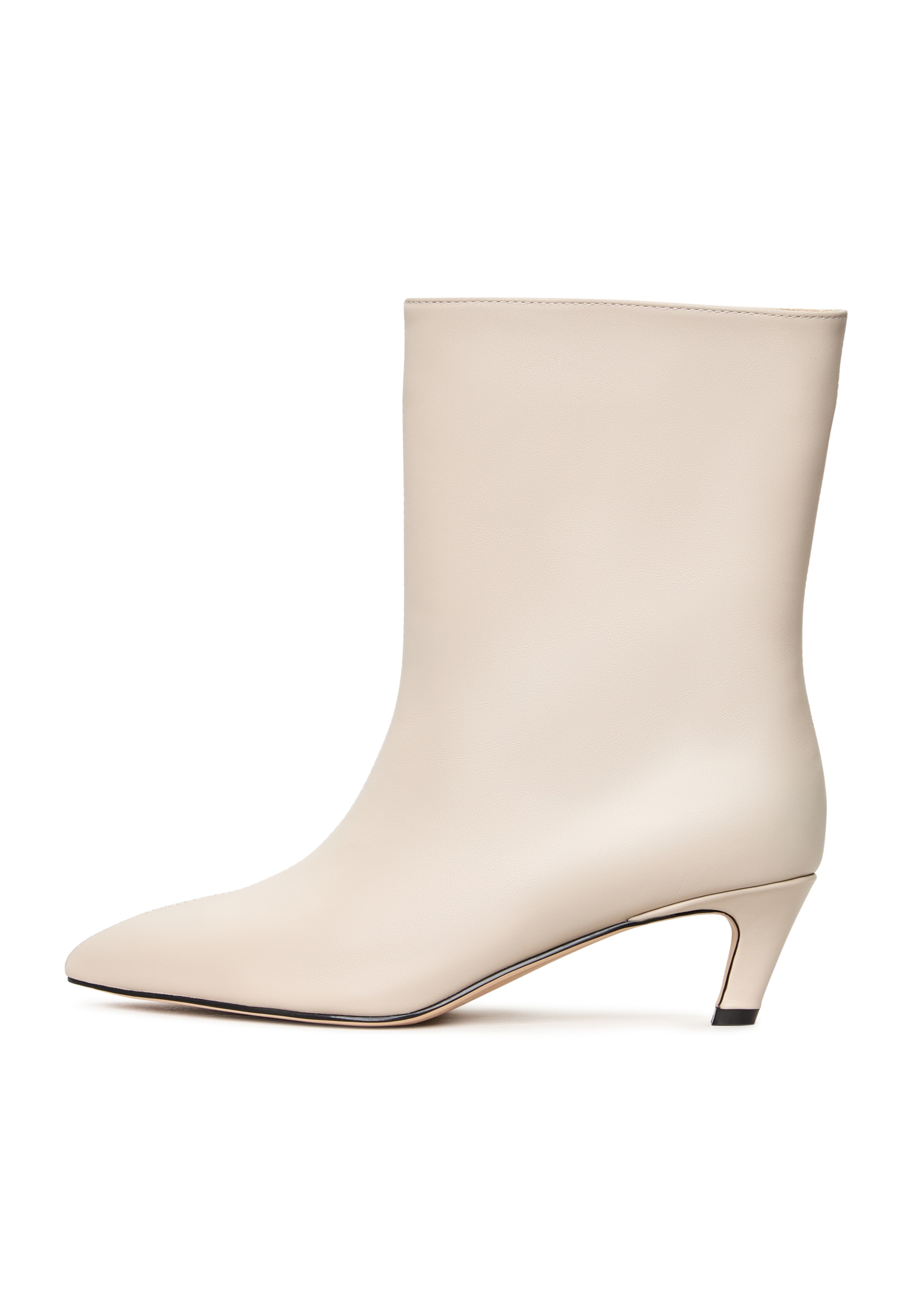 CESARE GASPARI Ankle Boots in White: front