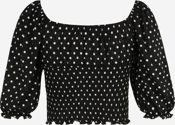 Only Petite Bluse 'PELLA' in Schwarz