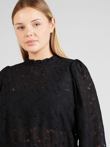 PIECES Curve Blouse 'JANESSA' in Zwart