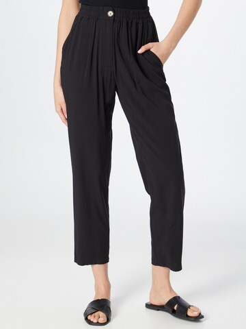 Regular Pantalon à pince 'Brianna' Soft Rebels en noir : devant