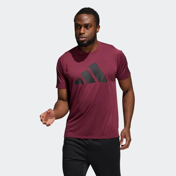 T-Shirt fonctionnel 'Free Lift' ADIDAS PERFORMANCE en rouge : devant