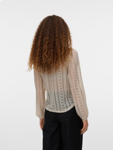 VERO MODA Blouse 'VMVictoria' in Grey